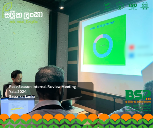 Sassrika Lanka management and field teams meeting at Biyagama head office for Yala 2024 post-season review discussing Bio Super Phosphate performance and farmer engagement