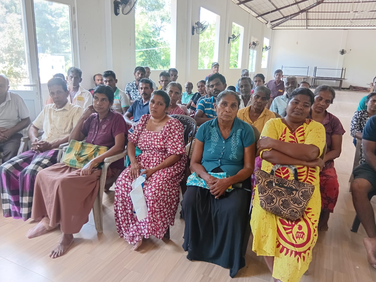 Sassrika Lanka team conducting Bio Super Phosphate farmer awareness program in Bakmeedeniya D3 Dehiattakandiya during Yala 2026 season focusing on replacing TSP and improving soil health